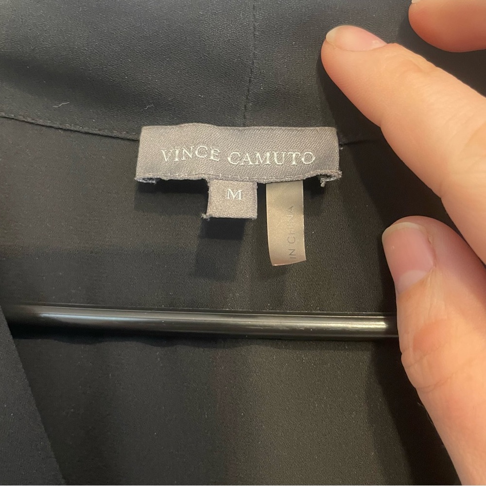 Vince Camuto Black V-Neck Tank Top - Picture 5 of 12